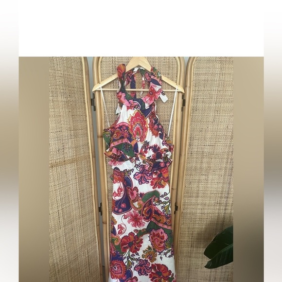 Zimmermann Lovestruck Tie Back Midi Dress - Picture 7 of 11